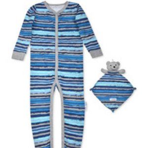 Max and Olivia's Stripe Coverall w Bea - Size: 18M